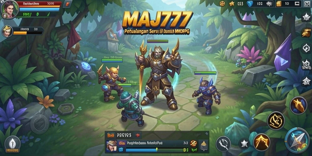 Tampilan menarik dari gameplay MMORPG MAJ777 yang penuh aksi.