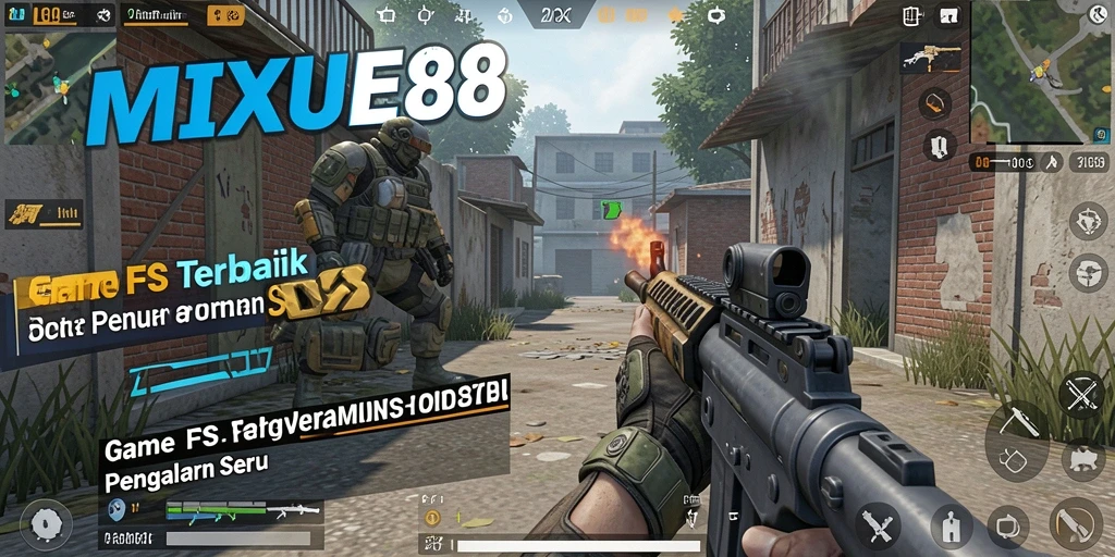 Screenshot gameplay MIXUE88 yang menampilkan pertempuran intens.