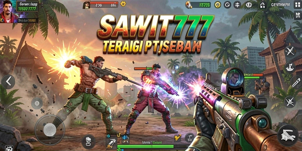Tampilan aksi seru dalam gameplay SAWIT777.