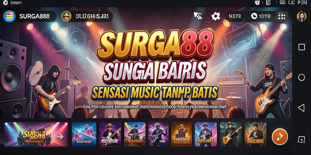 Tampilan menarik dari gameplay Musik di SURGA88.